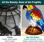 Eastyle Colorful Parrot Lamp, Resin Bird Decor Light - Image 6