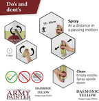 The Army Painter Colour Primer Daemonic Yellow, 400 mL Acrylic Spray Primer - Image 4
