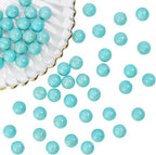 arricraft 50 Pcs Synthetic Turquoise Beads, 12mm Smooth Howlite Turquoise by ARRICRAFT