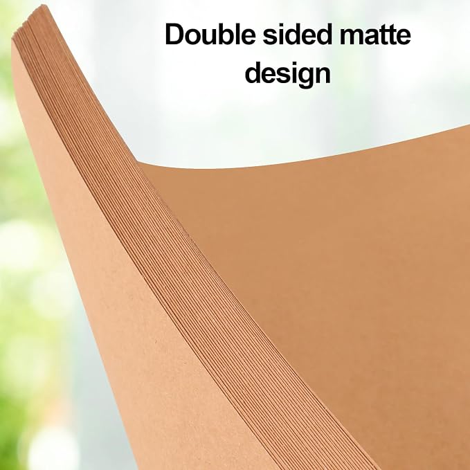 Joyberg Brown Cardstock 8.5 x 11, 230gsm Cover Cardstock Paper, 85 Lb Heavy - Image 6