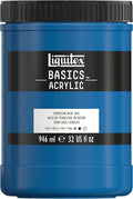 Liquitex BASICS Acrylic Paint, 946ml Jar, Cerulean Blue Hue by Liquitex