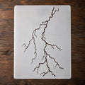 5x6 Inch Lightning Bolt Stencil Reusable Plastic Weather Fire Template | by Unknown