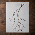 Lightning Bolt Stencil | Reusable Nature Street Art Inspirational Graffiti by Unknown