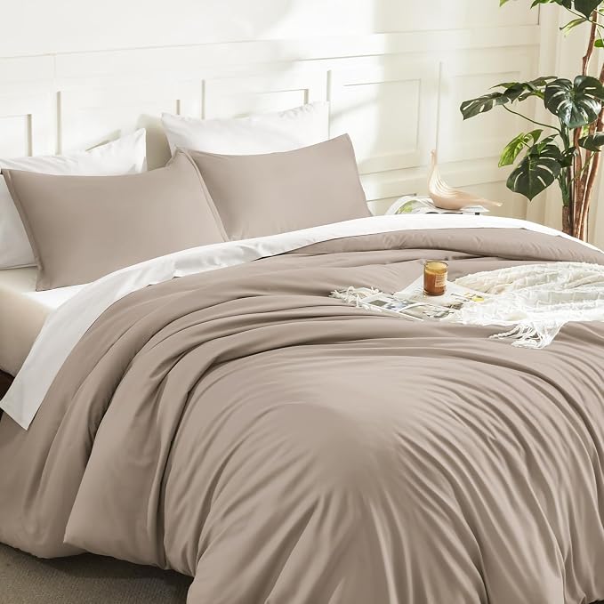 Litanika Light Coffee Oversized King Comforter Set Super King Plus Size - Image 5