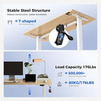 Agilestic Electric Standing Desk, 55 x 24 Inches Height Adjustable Desk - Image 4
