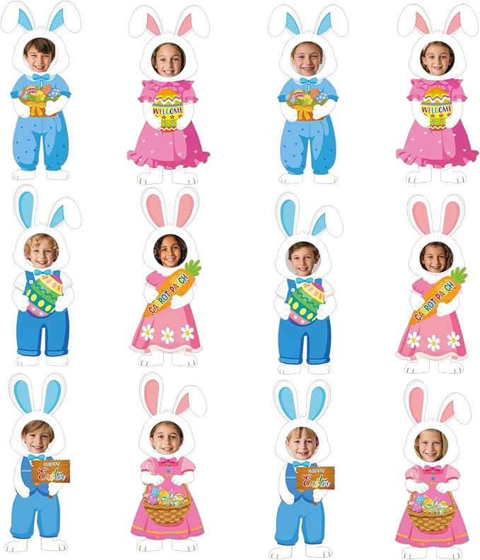 48 Set Easter Bunny Egg Cutouts by gisgfim