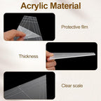 10 Pcs Quilting Templates, Reusable Acrylic Quilting Rulers Set - Image 4