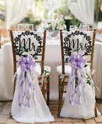 HUIHUANG Lavender Satin Wired Ribbon 1-1/2 inch Lavender Purple Wire Edge Ribbon - Image 5