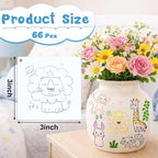 Marspark 66 Pcs Small Stencils for Crafts Reusable 3 Inch Stencils for Painting - Image 2