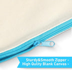 Reginary 80 Pack Canvas Zipper Makeup Bags Bulk Pencil Pouches Blank DIY Craft - Image 3