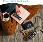Flutesan 60 Pcs Blank Cross Stitch Bookmark Making Kit Include Cotton Blank - Image 5