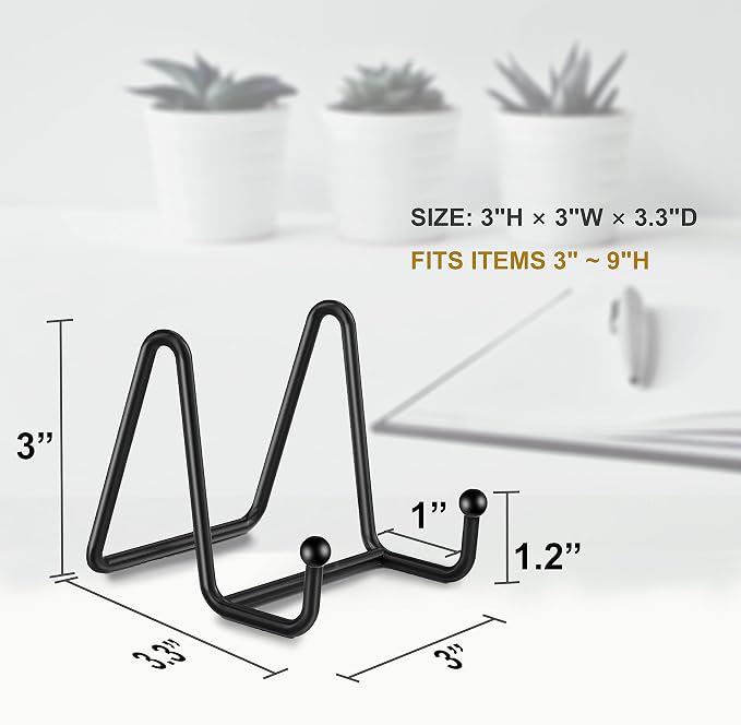 Hoewina Plate Stands for Display, Metal Frame holder stand for Book Holder - Image 2