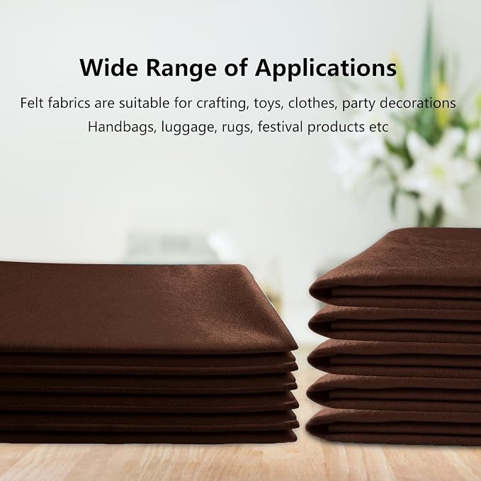 Jtnohx Color Felt, 1 Square Yard Felt Fabric, 1.4mm Flexible Craft Felt Sheets - Image 8