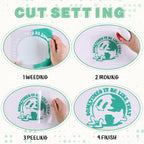 Tintnut Multicolored Puff Heat Transfer Vinyl, easy cut & weed, stretch washable - Image 3