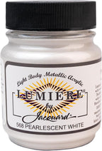 Jacquard Lumiere 2.25oz Fabric Paint Pearlescent White by Jacquard