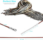 100 Pcs Leather Necklace Cord - Image 3