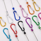 22 PCS Beadable Keychains Bars Bulk 11 Colors DIY Beaded Keychain Making Kit - Image 5