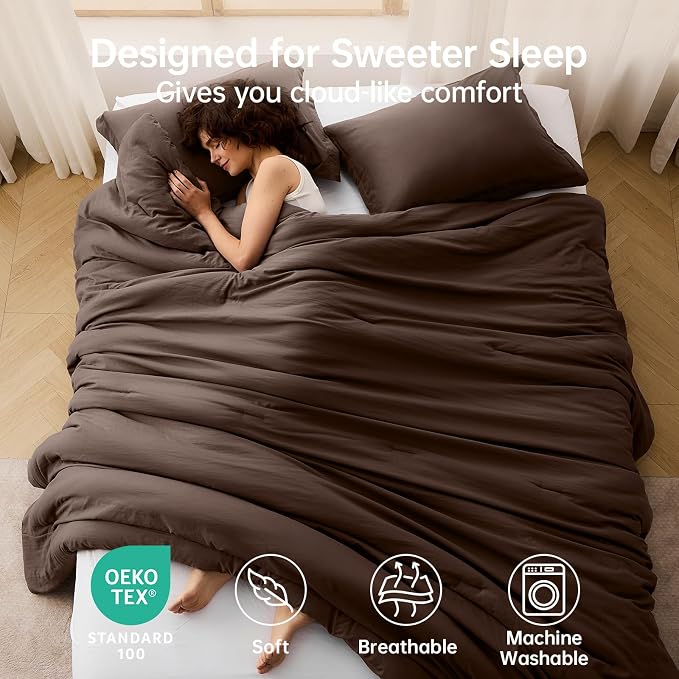 MUXHOMO Queen Comforter Set, All Season Ultra Soft Down Alternative Bedding - Image 2