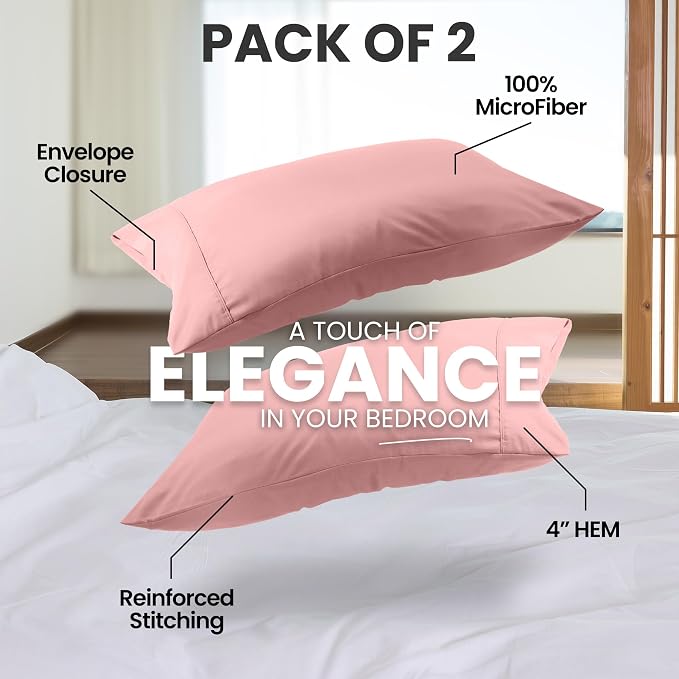 Utopia Bedding Pillow Cases Standard Size 2-Pack – Soft Brushed Microfiber – - Image 5