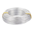 Fashewelry 328 Feet 15 Gauge Aluminum Wire Silver Bendable Metal Craft Wire by FASHEWELRY