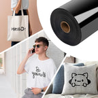 VinylRus Heat Transfer Vinyl-12 x 100ft Black Iron on Vinyl Roll - Image 2
