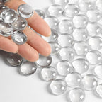 10LB Fire Pit Glass, Decorative Clear Glass Pebbles Stones - Image 6