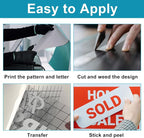 Luomorgo Teal Permanent Vinyl Roll, 1 Roll | Glossy, Waterproof Adhesive Vinyl - Image 6