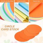 MECCANIXITY 24 Pcs Circle Card Stock, 3 Inch Round Cutouts Paper Thick - Image 3