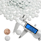 5 lb White Glass Beads for Vases, Glass Pebbles - Image 2