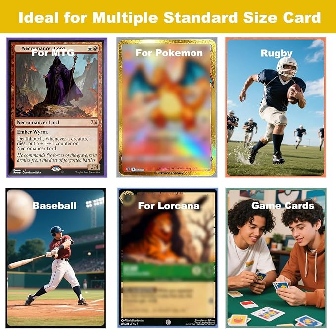 Premium Card Sleeves, 150 Sleeves 2.6''x3.6'' Compatible - Image 5