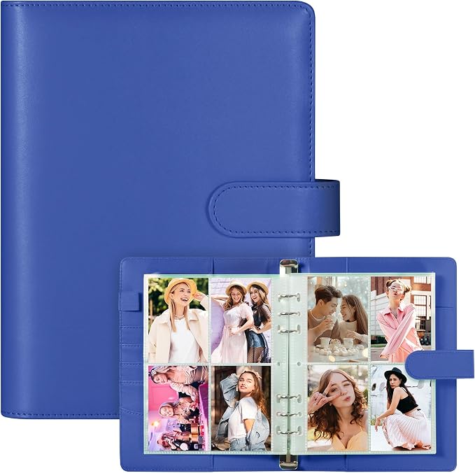 A5 Kpop Photocard Binder, PU Leather 6-Ring Album by WITHYU