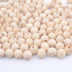 12mm Wooden Beads for Craft, Bead Garland, Farmhouse Decor by Modpion