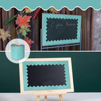 70Ft Shine Light Blue Bulletin Board Borders，Scalloped Poster Boards - Image 7