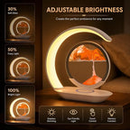 Moving Sand Art Lamp, Crescent LED Table Lamp - Image 3