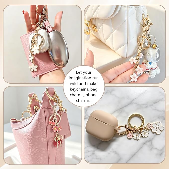 sunla 20pcs Silver Keychain Making Kit - Image 5