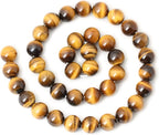 35PCS 10mm Natural Yellow Tiger Eye Stone Gemstone Round Loose Beads - Image 2
