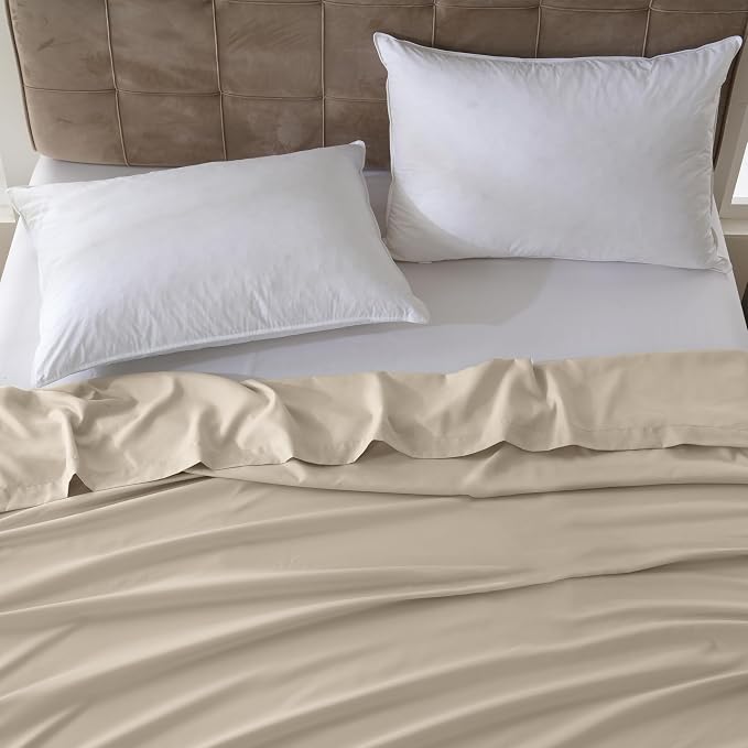 ZPECC Twin Flat Sheet Only 1 Pack, Durable Beige Top Bed Sheets Hypoallergenic - Image 7