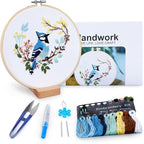 Hummingbird and Flower Embroidery Kit by BERYA