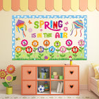Spring is in The Air Bulletin Board Set Colorful Floral Butterfly Photo Craft - Image 6