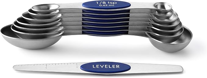 Spring Chef Stainless Steel Magnetic Measuring Spoons Set of 8 - Image 8