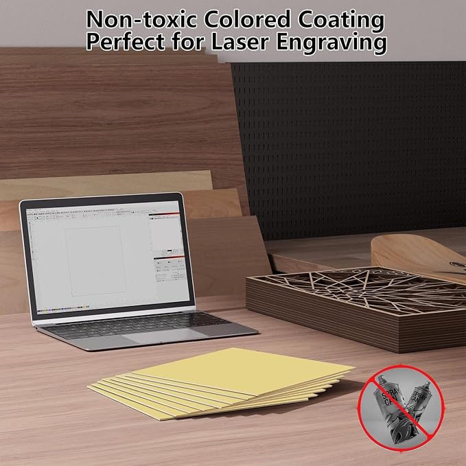 4 Pack Pre-Painted Colored Plywood Sheets, DIY Crafts, Models Making - Image 3