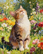 MBNTJHT Cat Paint by Numbers Kit by MBNTJHT