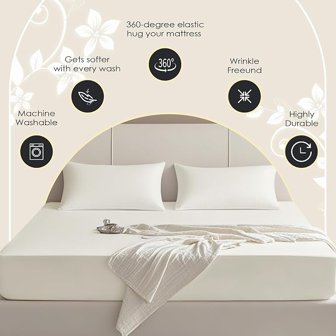 FreshCulture Twin Fitted Sheet Only – Premium Hotel-Quality Fitted Sheet - Image 4