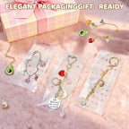 Grnheat 700 Pcs Charms Lip Gloss Keychain Making Kit - Image 4