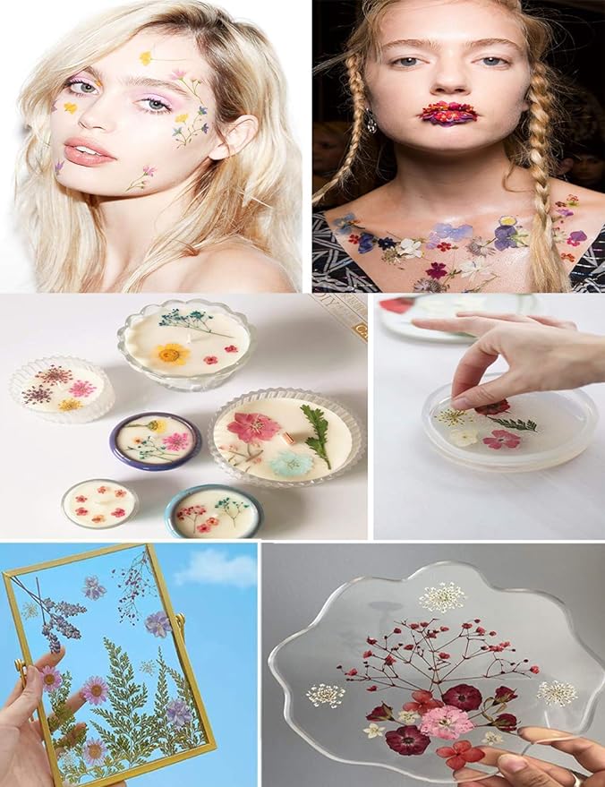 150PCS Red Dried Pressed Flowers - Image 5