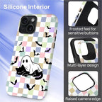 Case for iPhone 15, Scratch Resistant Hybrid Double Layer Hard Shell，Ghost - Image 3