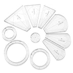 10 Pcs Quilting Templates, Reusable Acrylic Quilting Rulers Set by Unknown