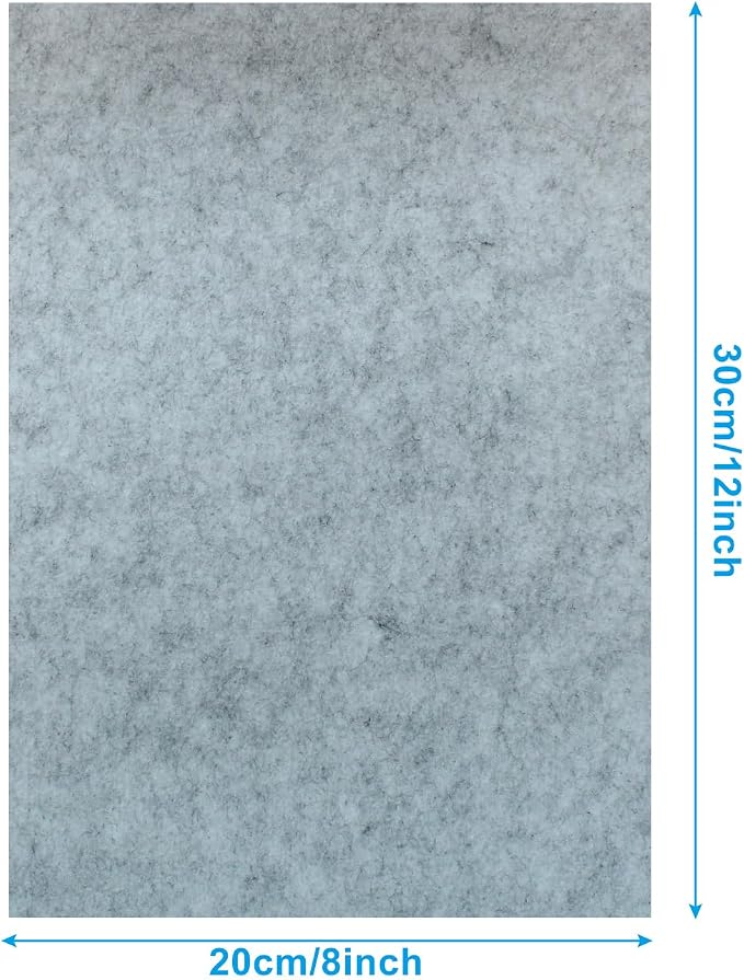 6 Pcs, 8 x 12 Inch Grey Felt Sheets, 2mm Thick | Felt Fabric - Image 3