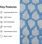 E-Tailor® Hand-Block Printed Pre-Cut Cotton Fabric Ideal - Image 3