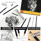 Aenir Charcoal Pencils for Drawing, Professional Drawing Sketch Pencils - Image 4